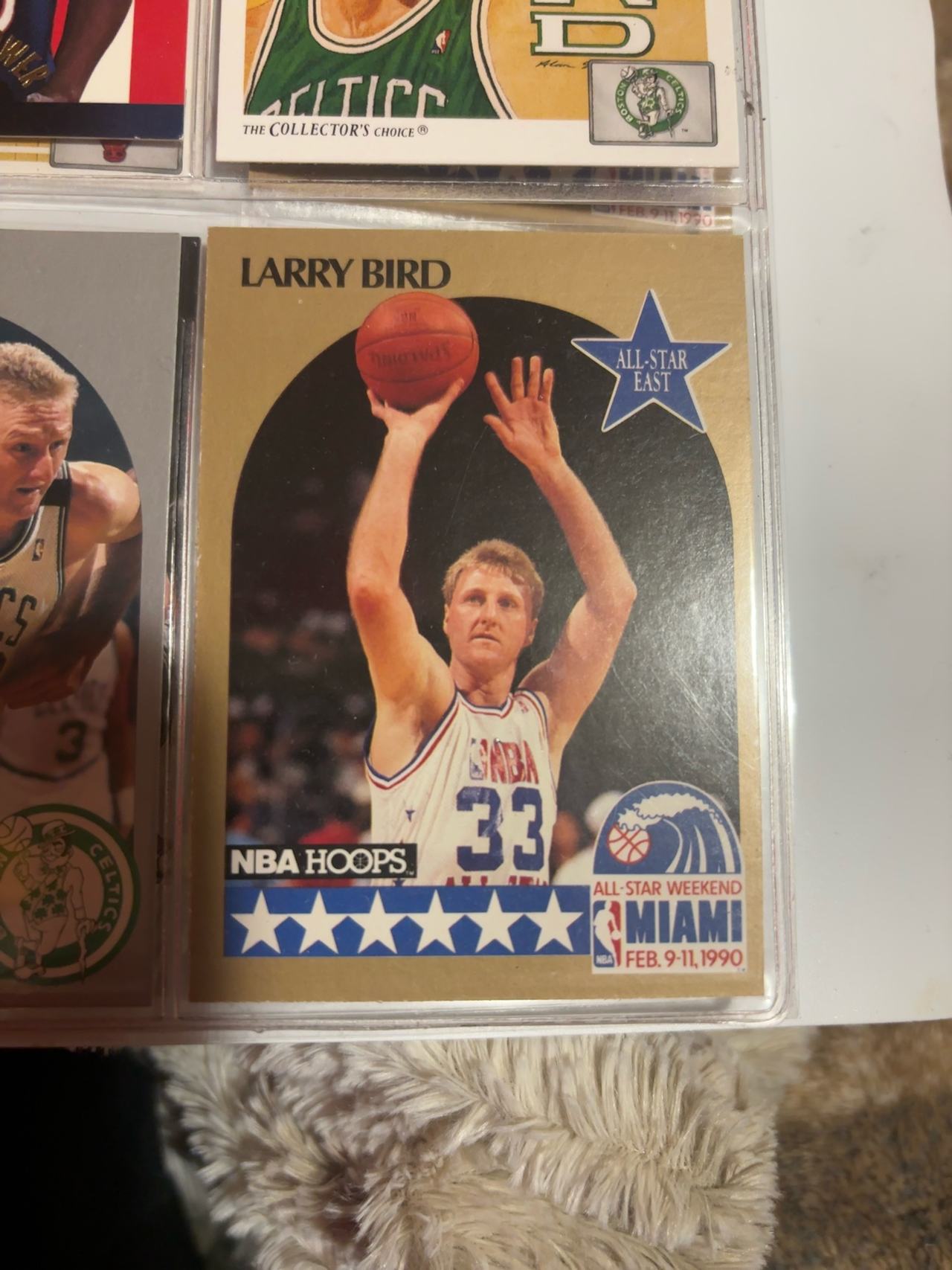 Larry Bird 1990 NBA Hoops All-Star #2 Basketball Card