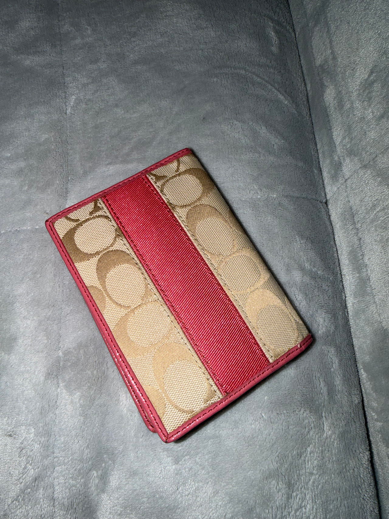 Coach Signature Stripe Bifold Wallet