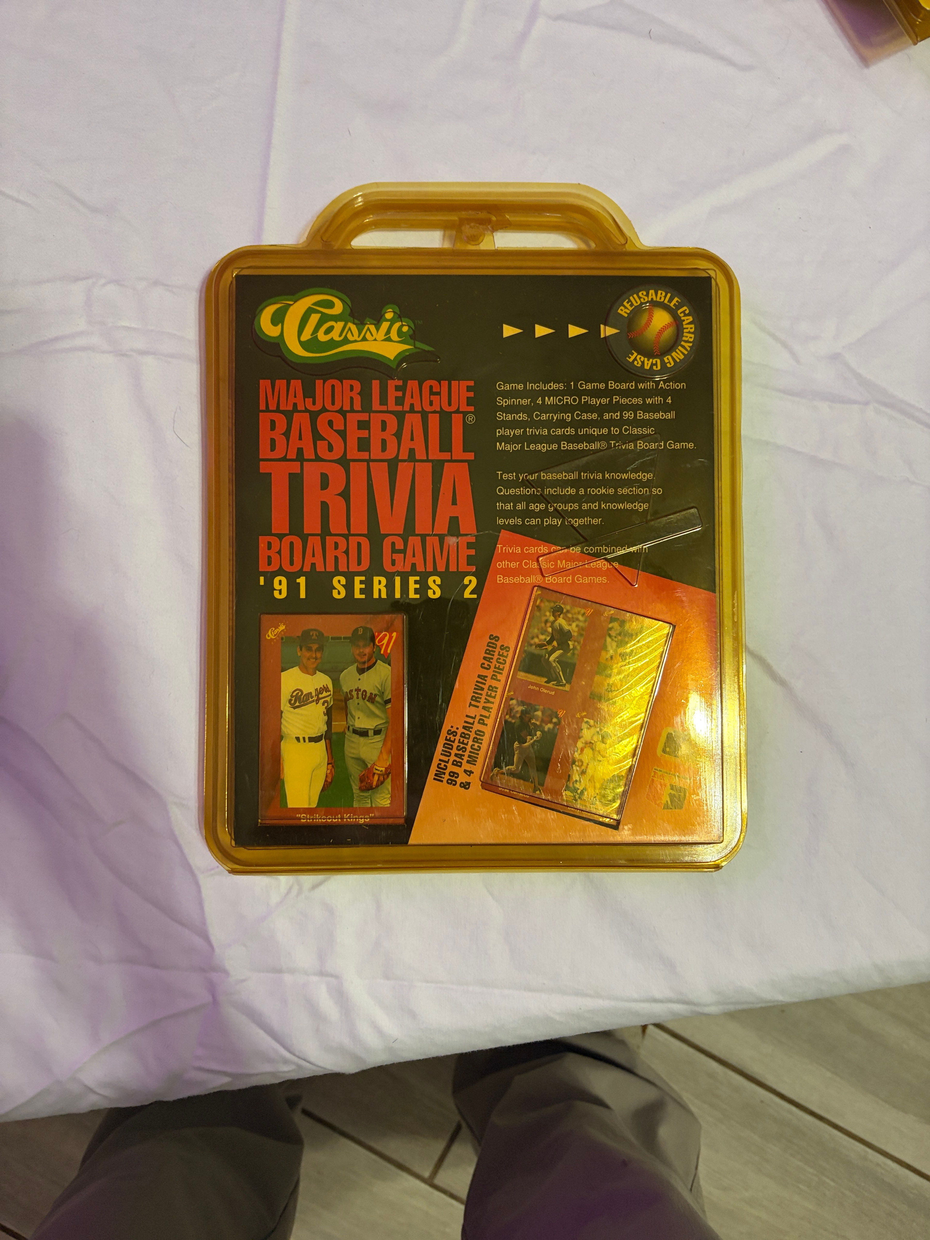 Classic Major League Baseball Trivia Board Game '91 Series 2