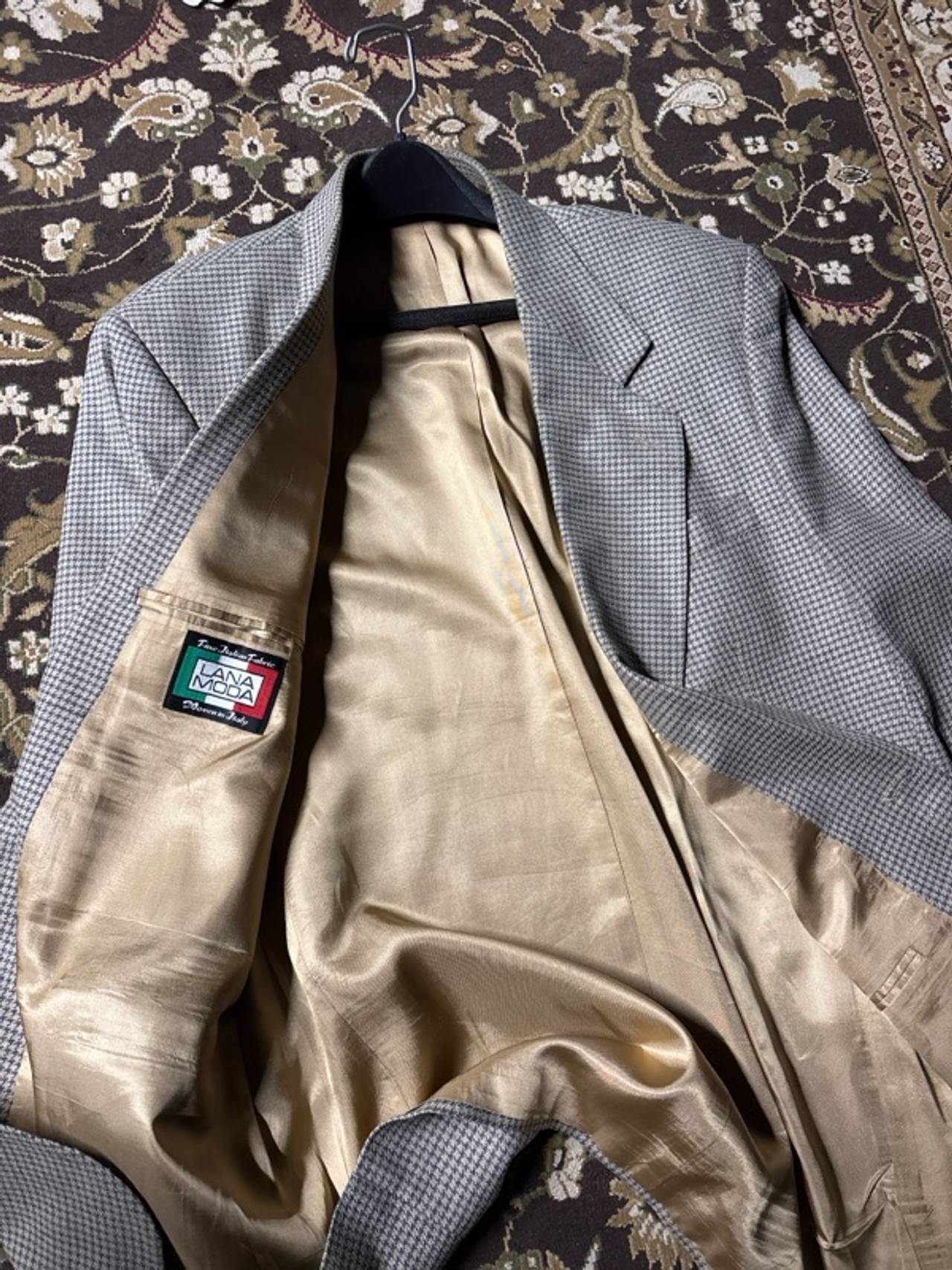 Lana Set Men's Check Windowpane Blazer