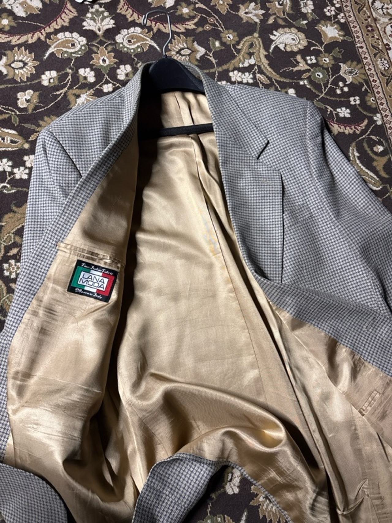 Lana Set Men's Check Windowpane Blazer