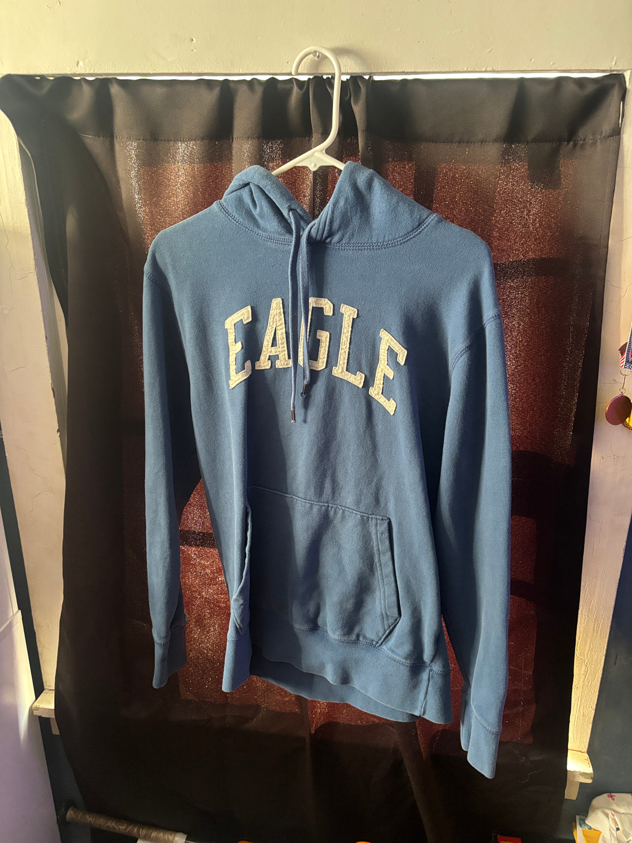 American Eagle Blue Graphic Hoodie