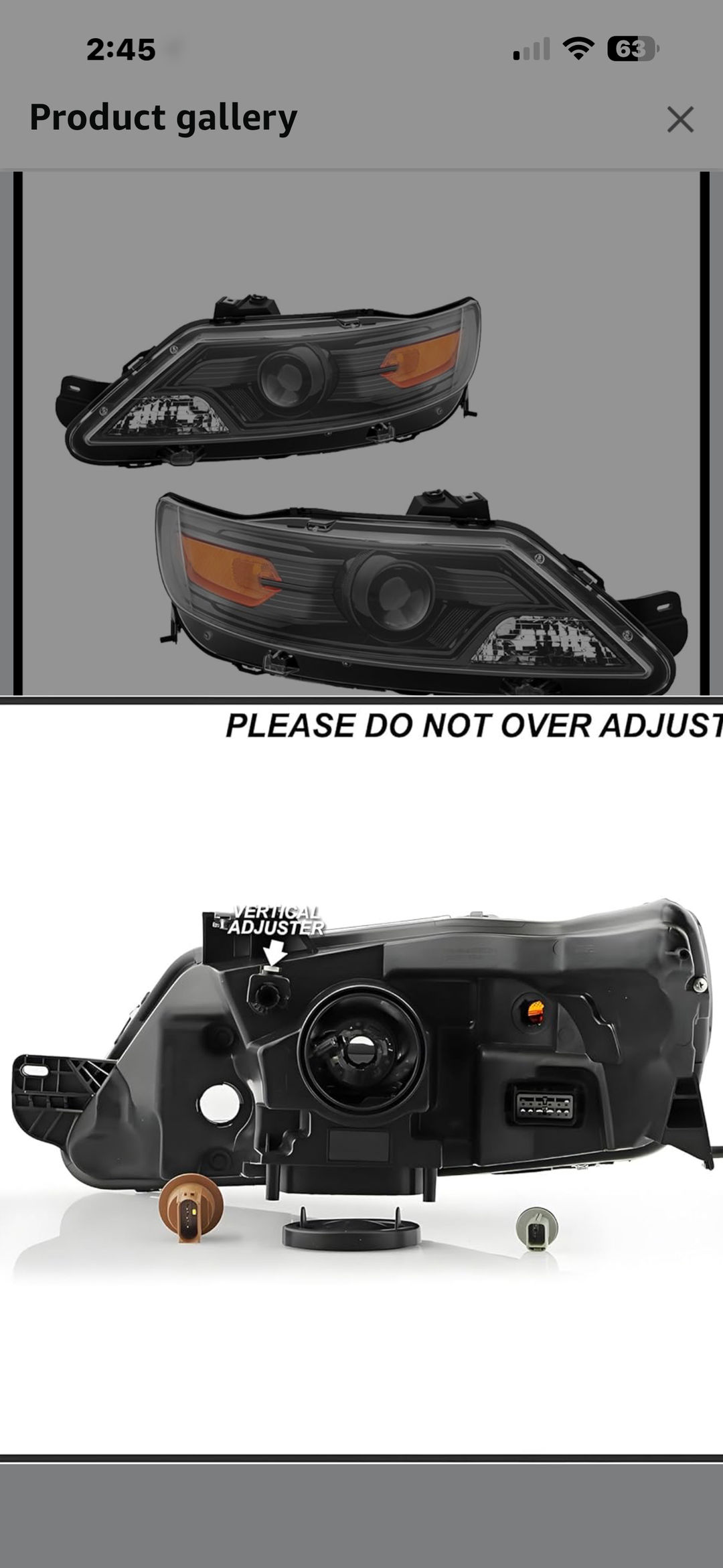 Spec-D Tuning Black Smoked Projector Headlights for Ford Fusion 2010-2012