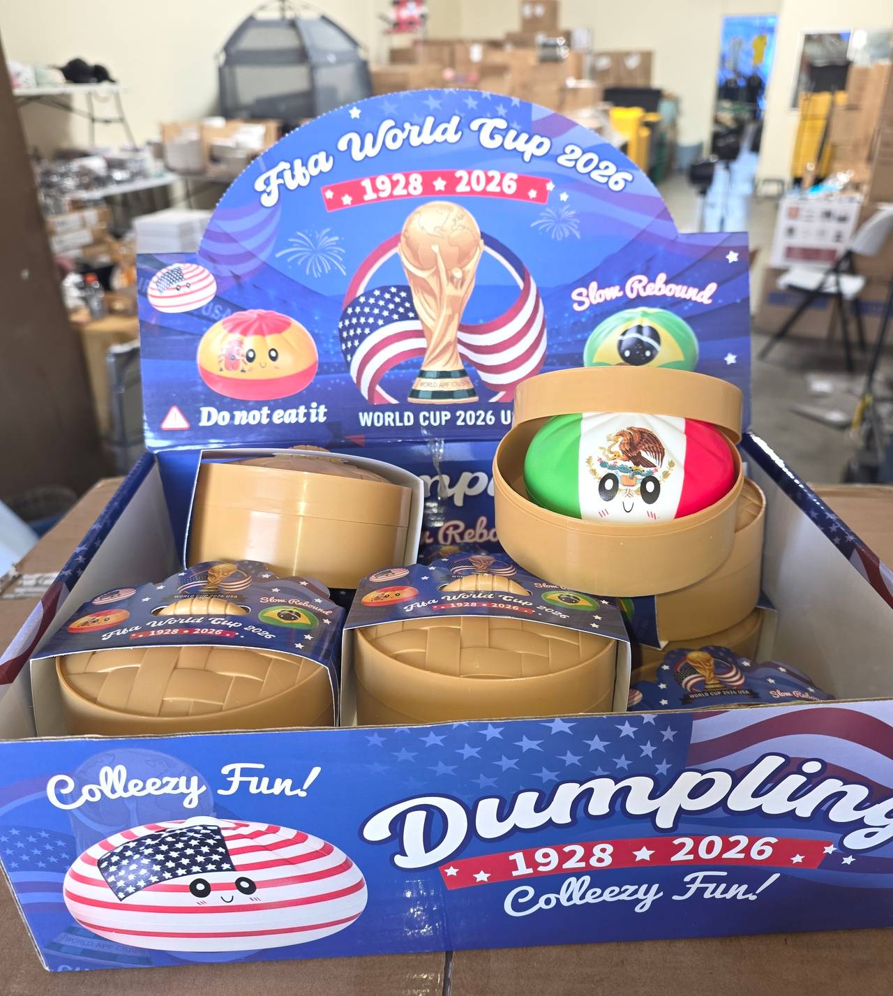 Colleezy Fun! FIFA World Cup 2026 Dumpling Squishy Toy