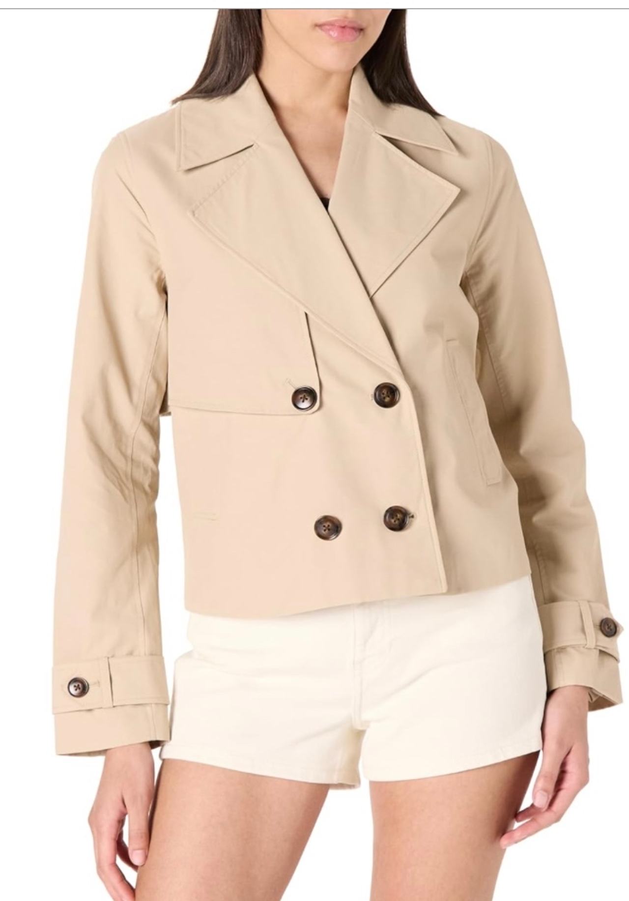 The Drop Womens Mara Cropped Trench