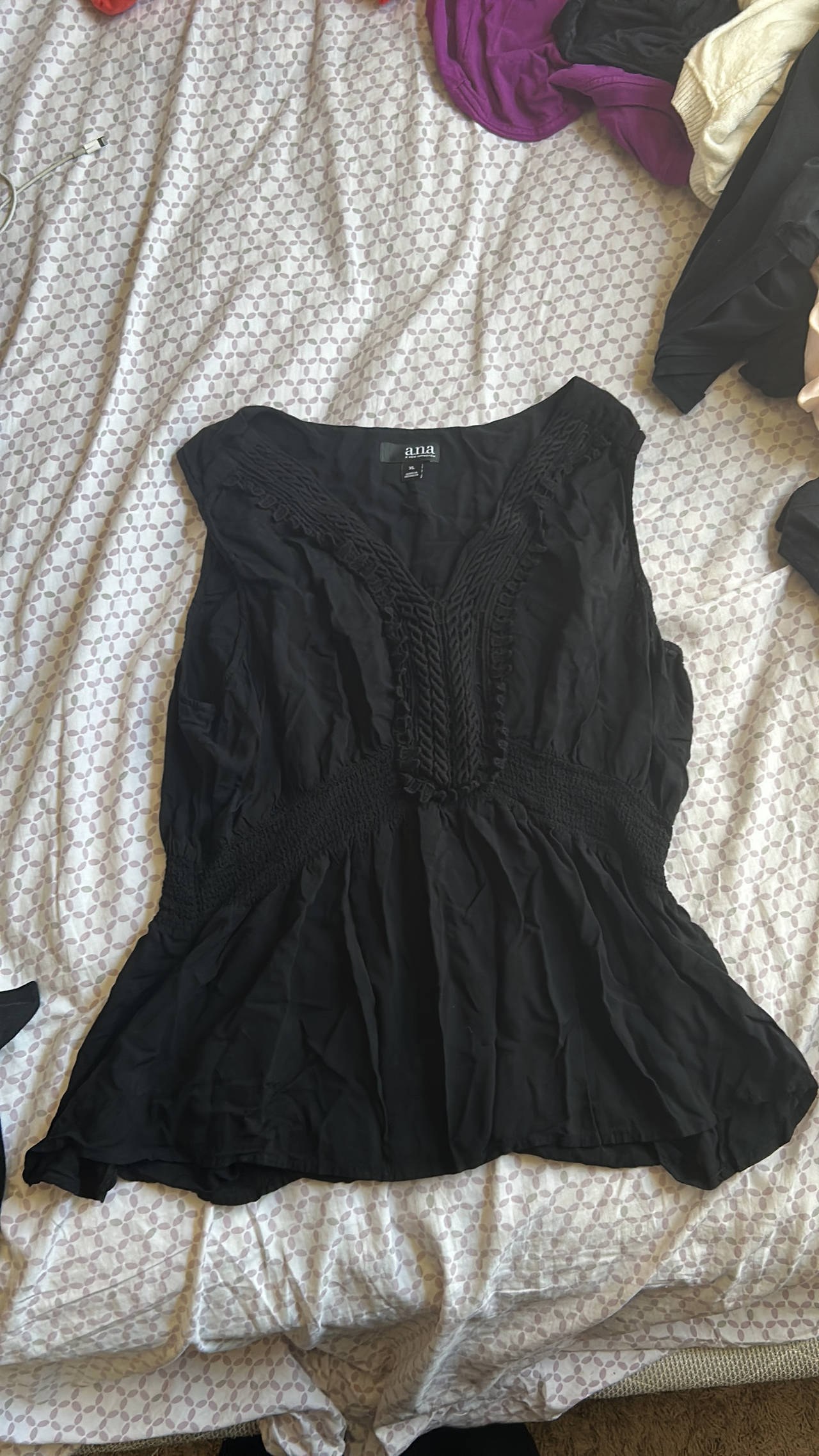 H&M Black Sleeveless Blouse