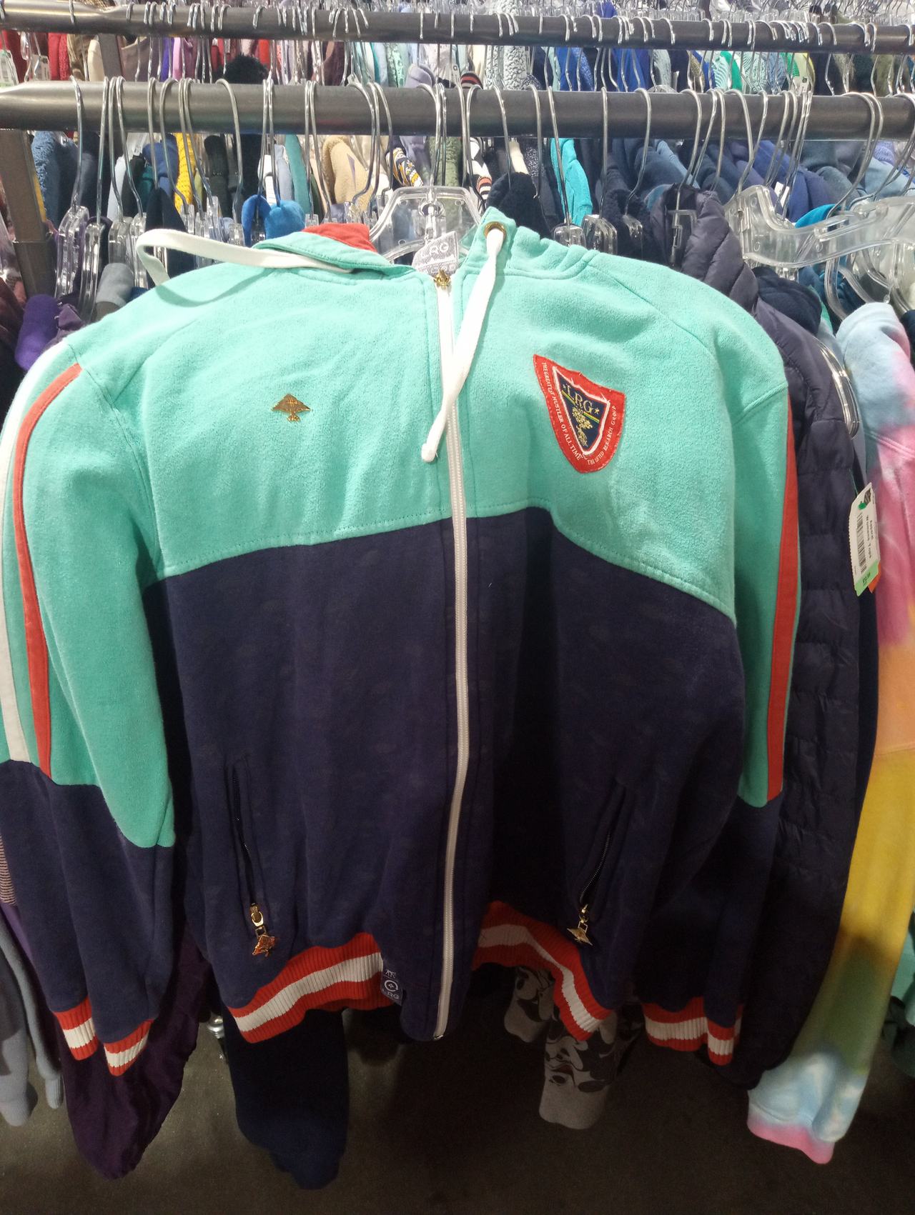 LRG Colorblock Zip Up Hoodie