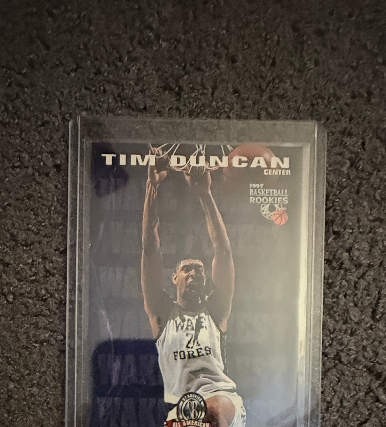 1997 Press Pass Tim Duncan Basketball Rookies #1