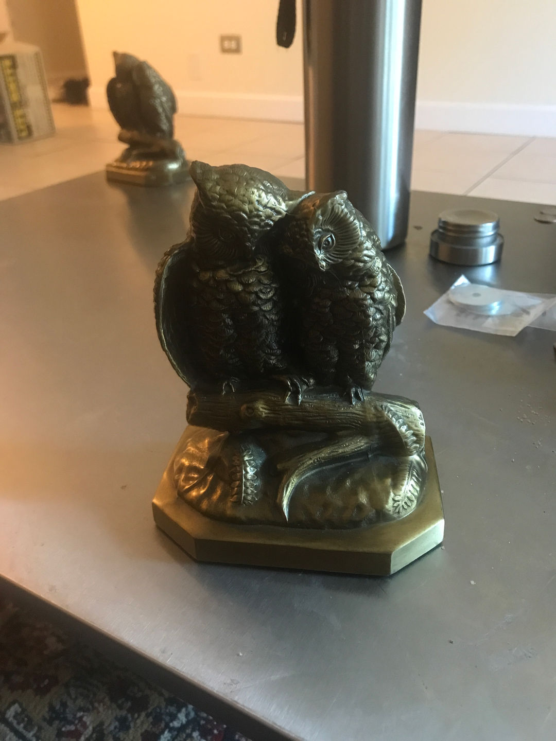 Brass Owl Bookends