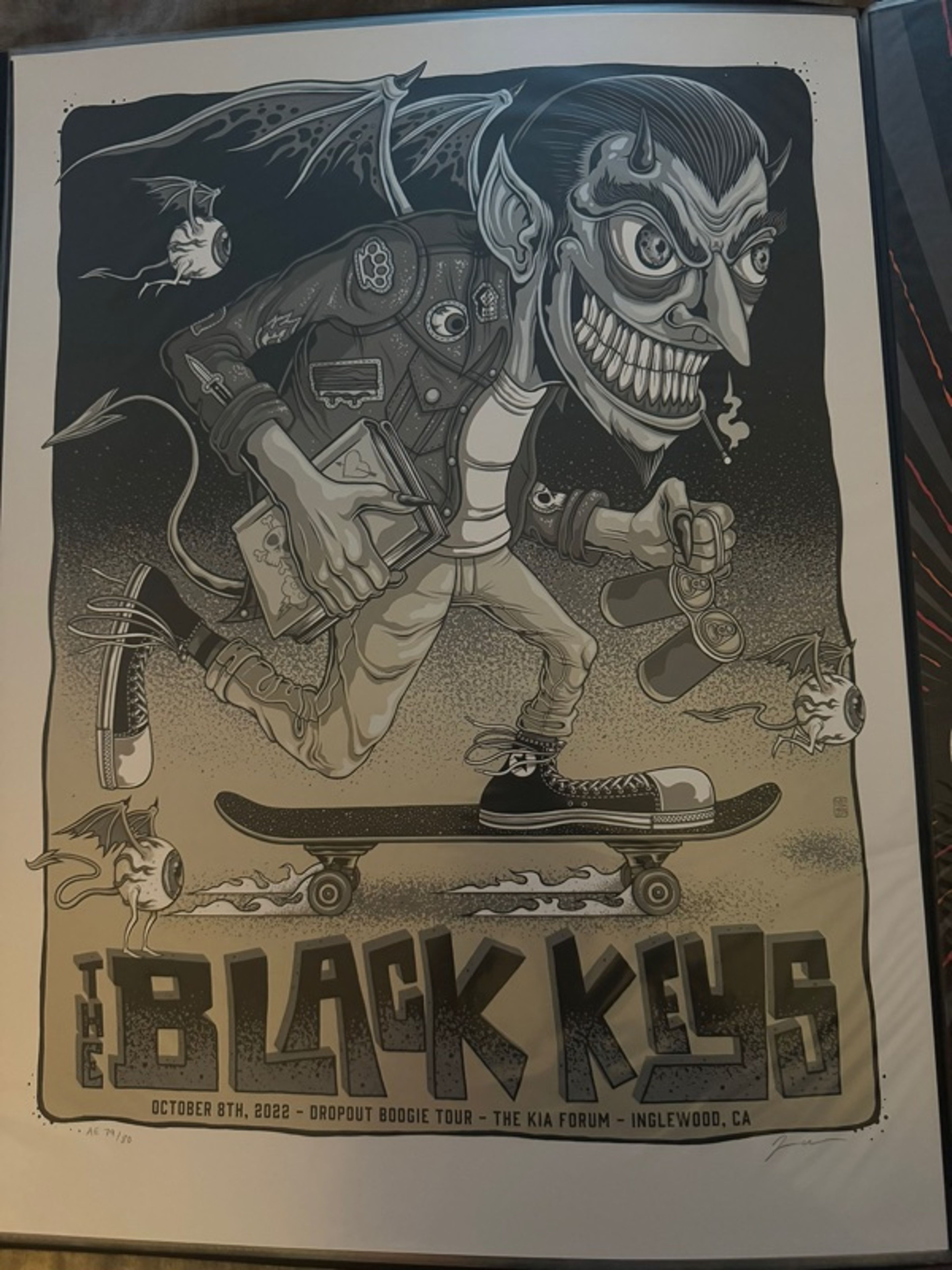 The Black Keys 2022 Inglewood Concert Poster