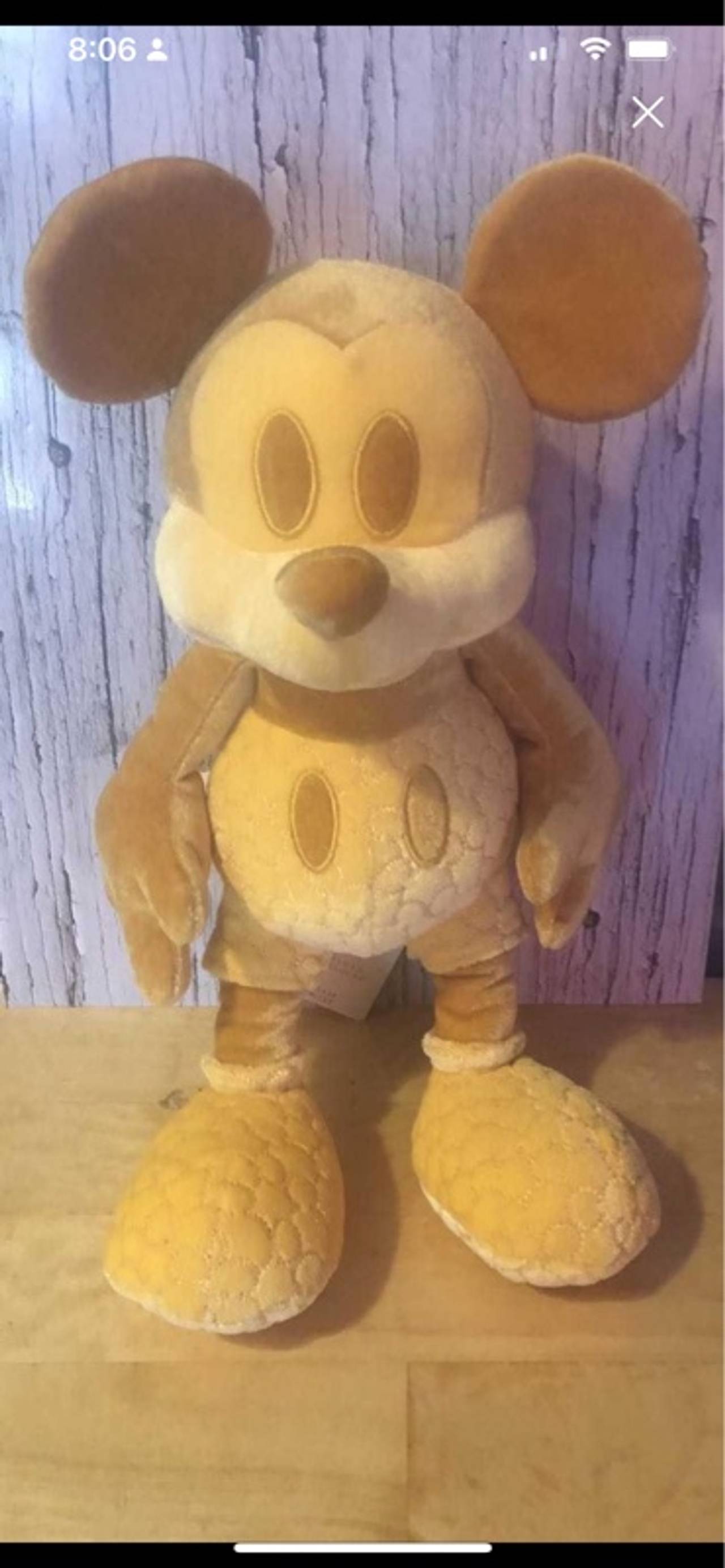 Disney Mickey Mouse Memories Gold Plush