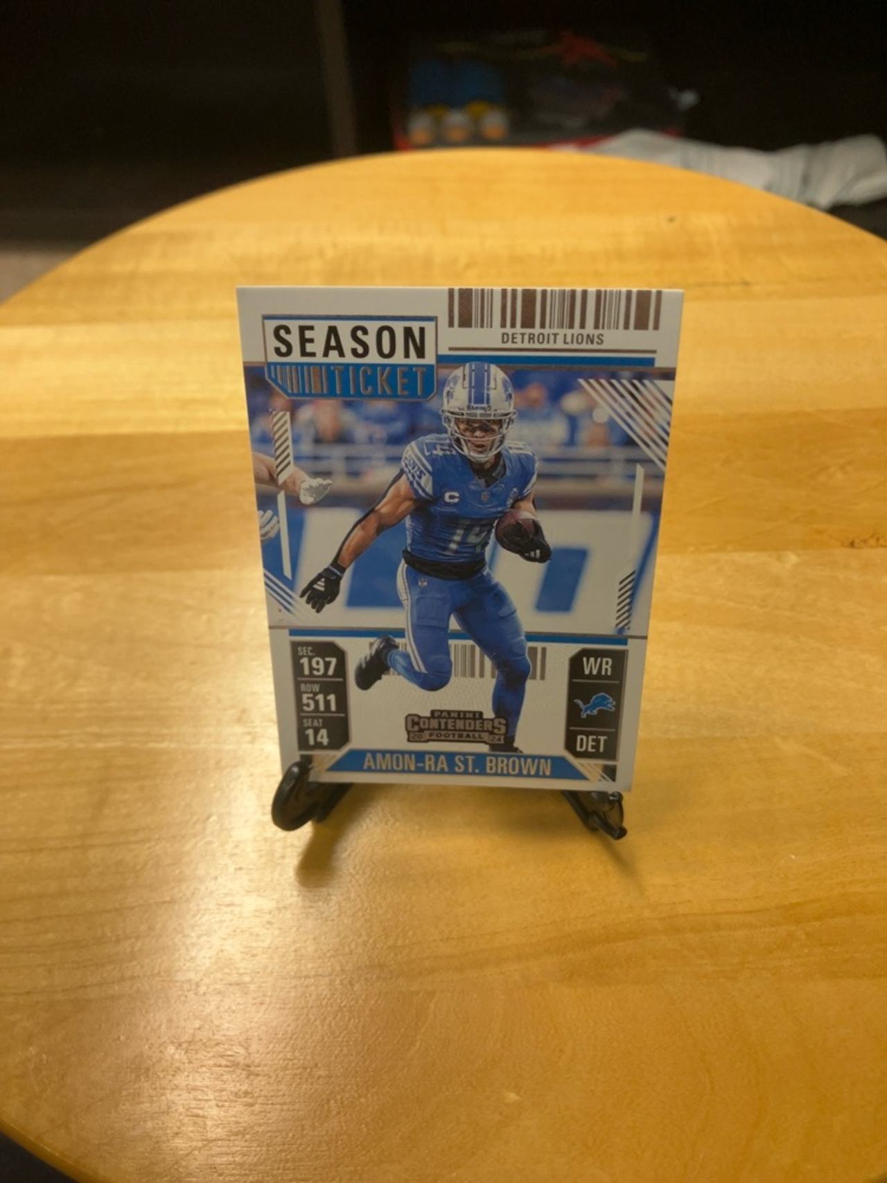 Panini Contenders 2024 Amon-Ra St. Brown Season Ticket Card