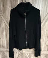 XL Black Sweaty Betty Women's Full-Zip Knit Cardigan Sweater - Image 1