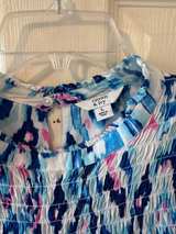 Crown & Ivy Smocked Mock Neck Flutter Sleeve Top - Image 2