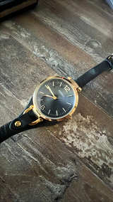 Fossil Georgia ES3148 Women's Black Dial Leather Watch - Image 3