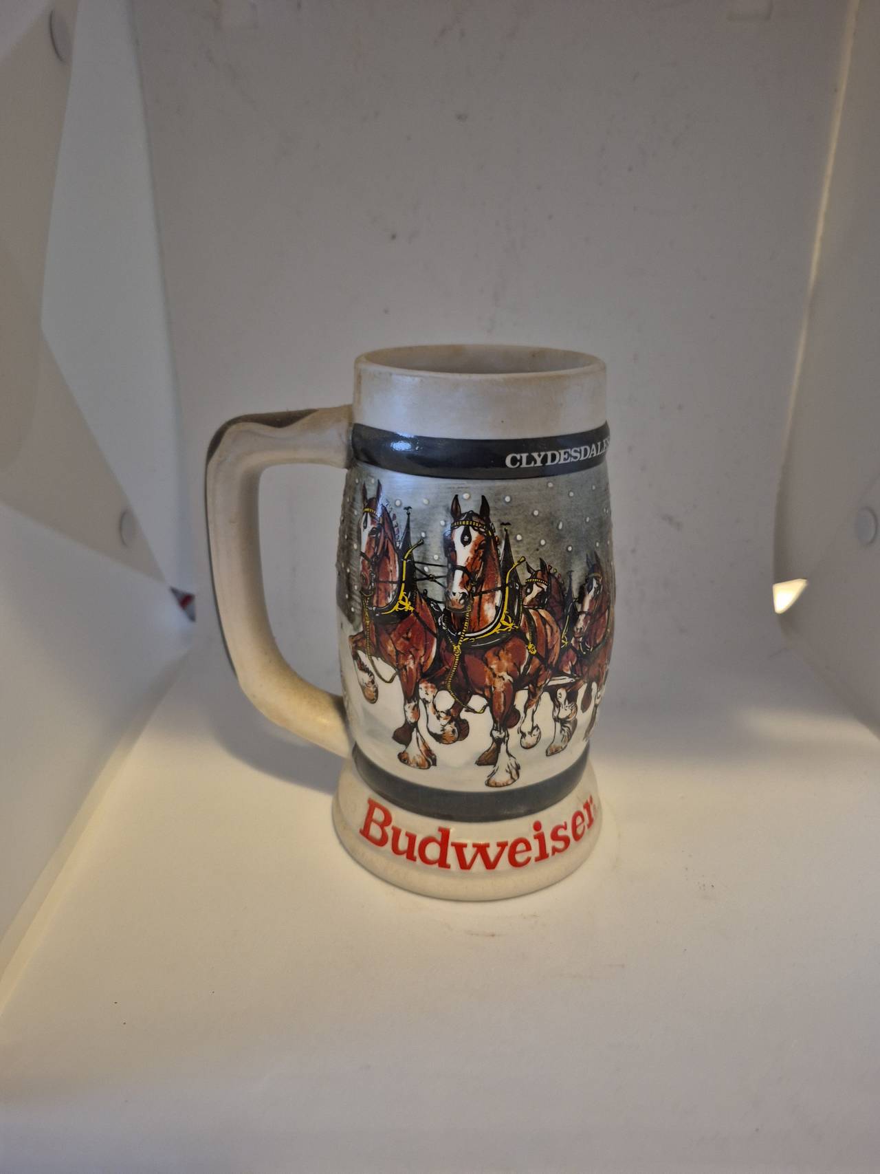 Budweiser 1980 Holiday Beer Stein