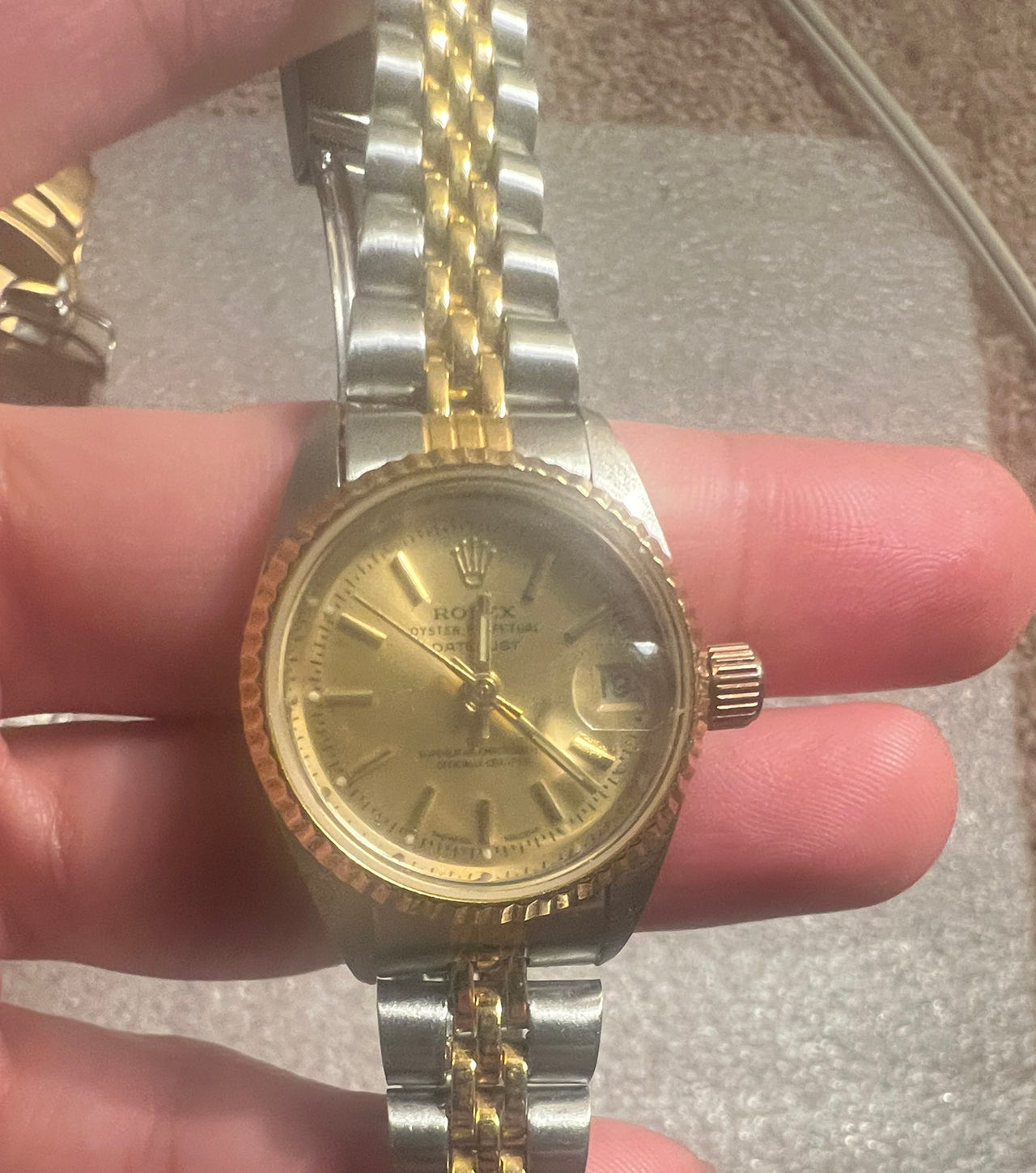 Rolex Lady-Datejust 26mm Two-Tone Champagne Dial