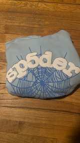 Sp5der Sky Blue Hoodie - Image 1
