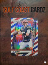 2022 Panini Prizm Joe Burrow Red White Blue Prizm #308 - Image 3