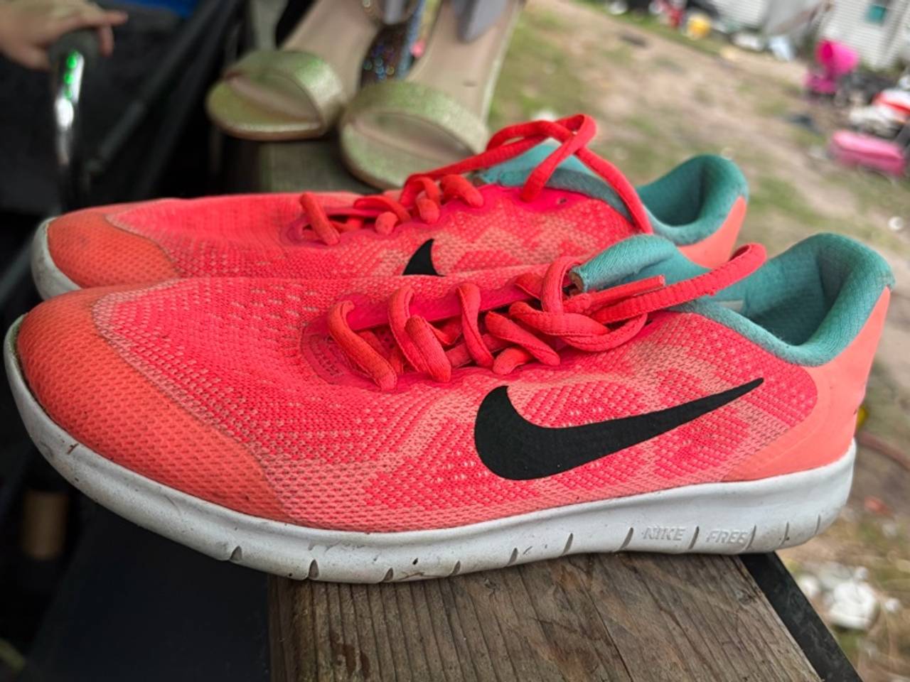 Nike Free RN 2017 Racer Pink/Black Youth Shoes