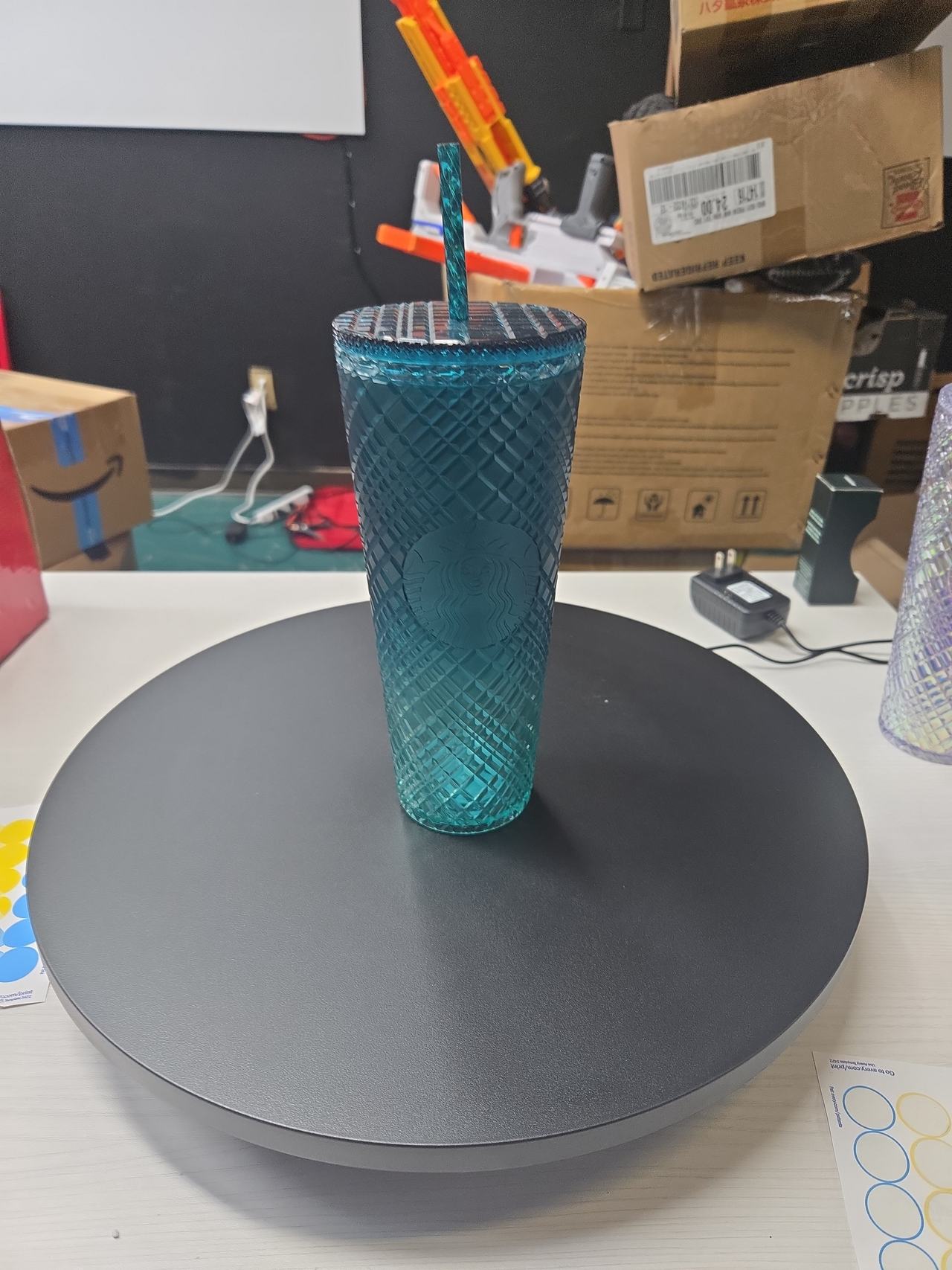 Starbucks Teal Studded Cold Cup Tumbler