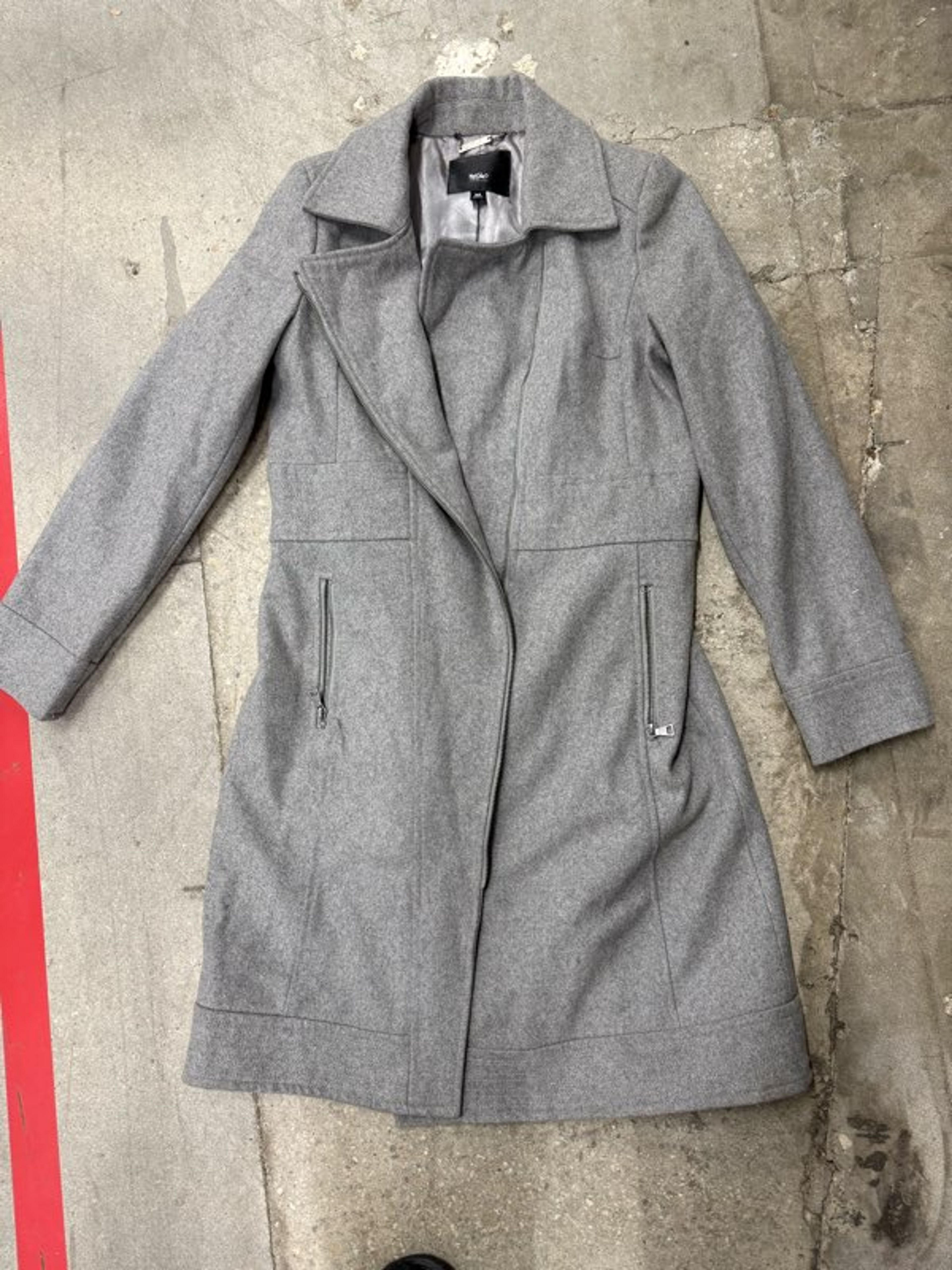 Mossimo Women's Grey Wool Blend Coat