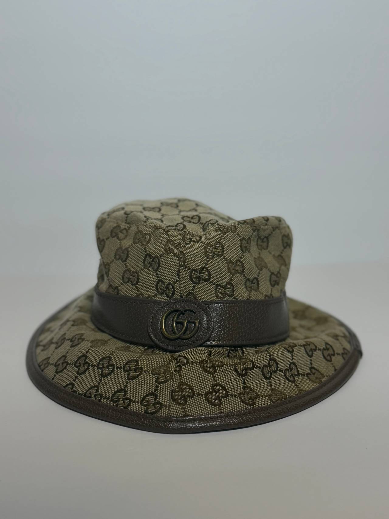 Gucci GG Canvas Bucket Hat with Double G