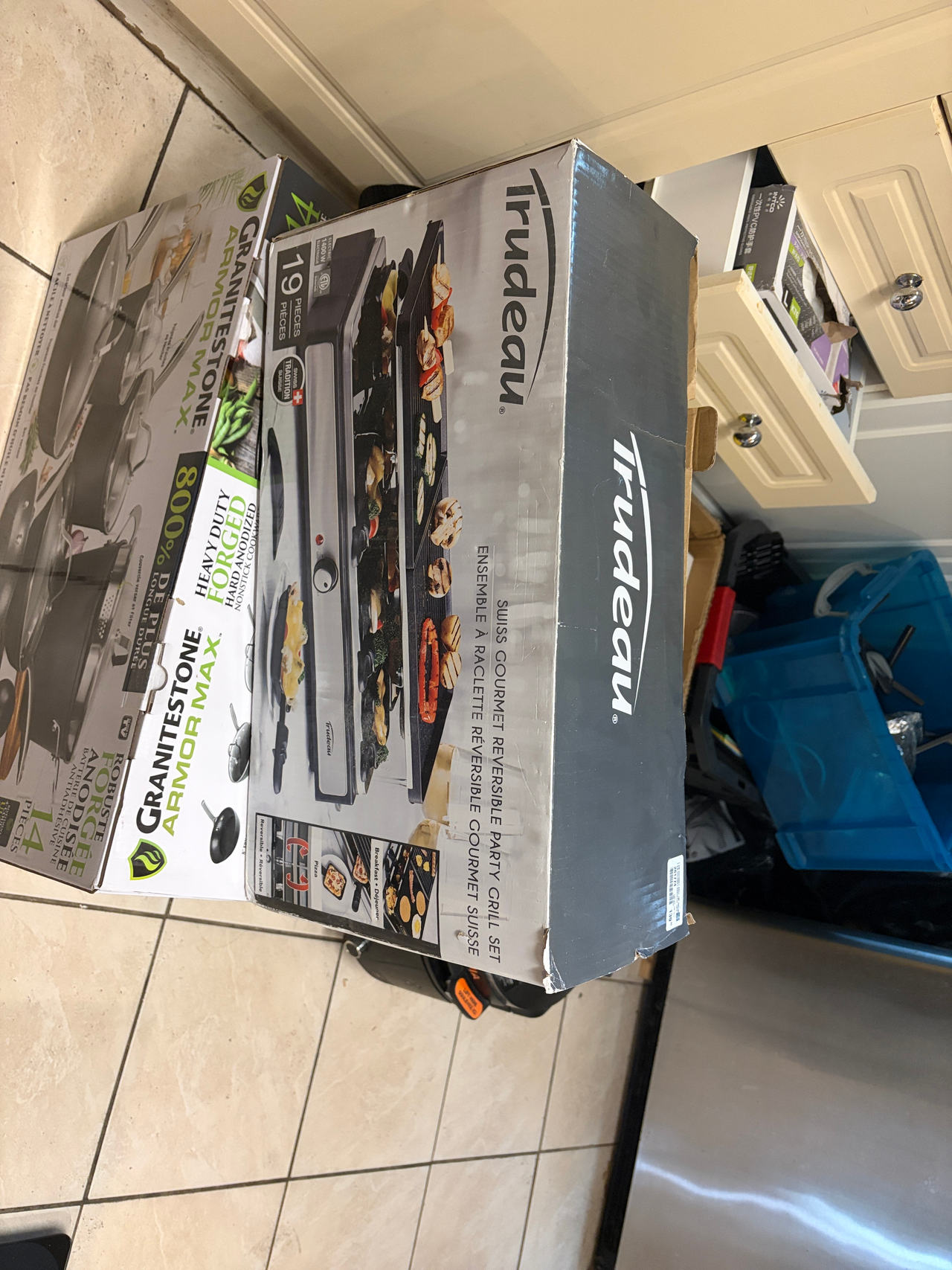 Trudeau Swiss Gourmet Reversible Party Grill Set