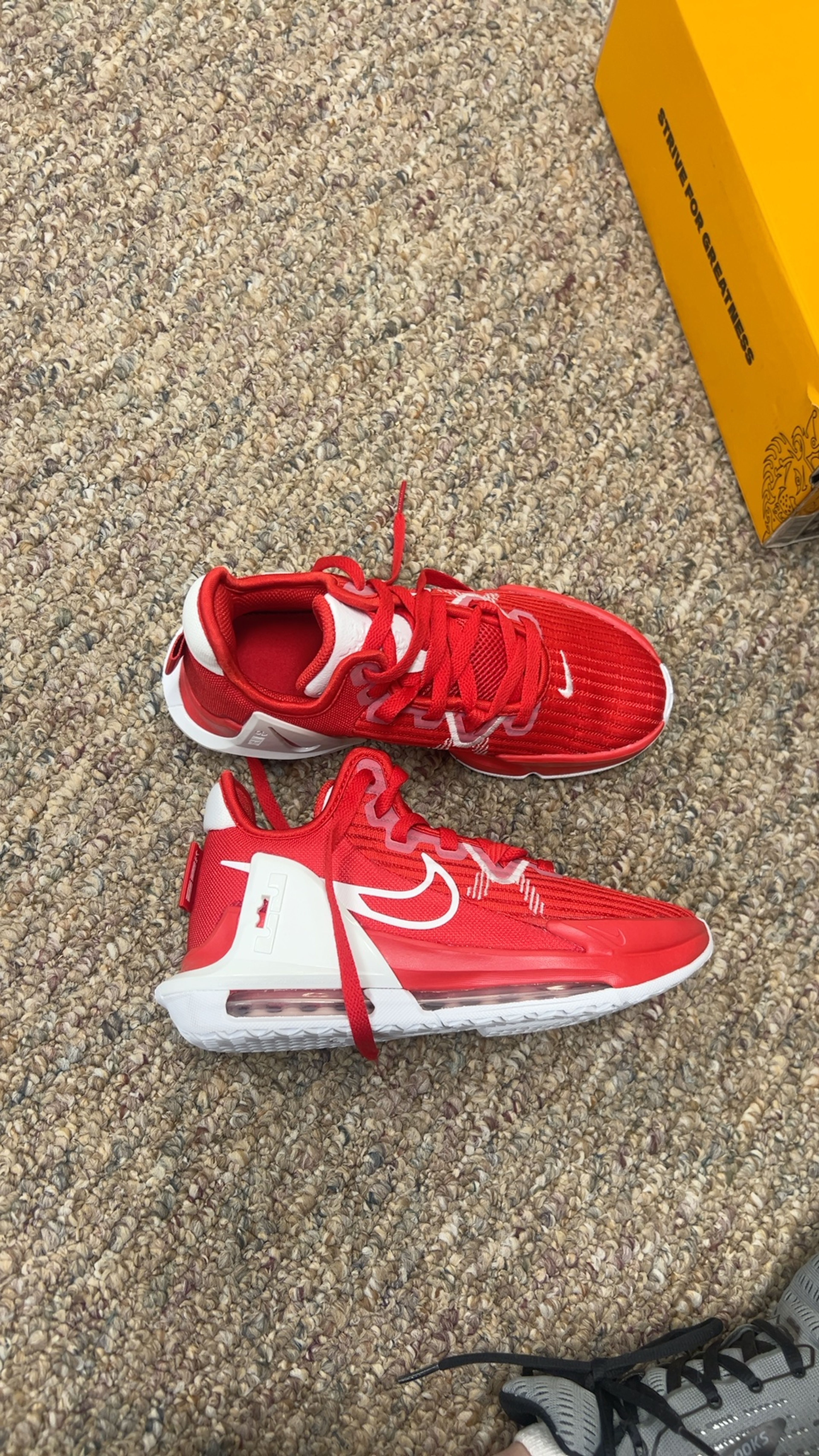 SIZE 4.5 Nike LeBron Witness VI University Red
