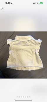 Toddler Girls' White Denim Vest and Shorts Set - Image 5