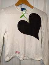 Kenzo Jeans Big Heart Long Sleeve Shirt Size Medium - Image 8