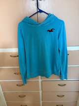 Hollister Light Blue Seagull Logo Hoodie - Image 4
