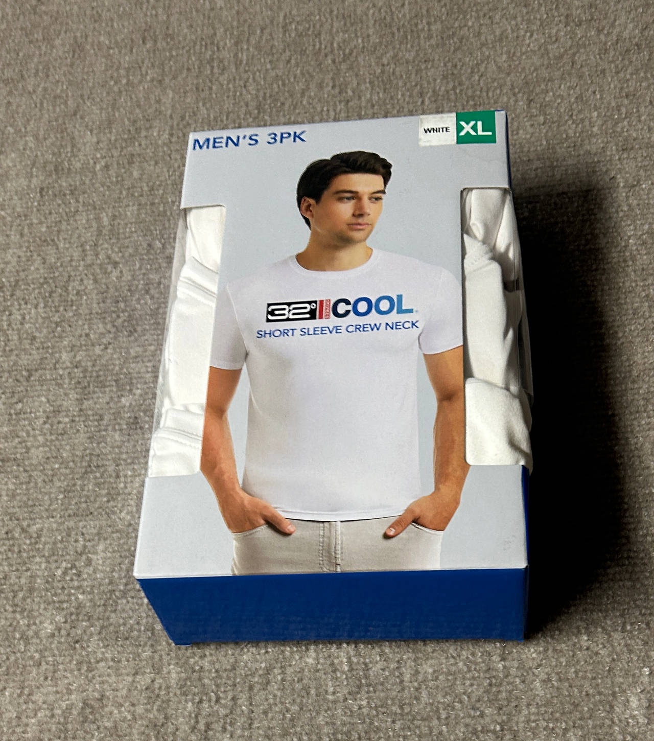 32 Degrees Cool Men's Short Sleeve Crew Neck T-Shirt 3-Pack