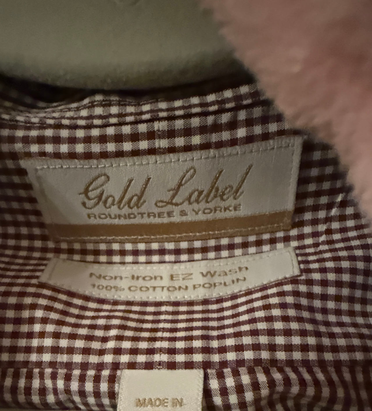 Roundtree & Yorke Gold Label Non-Iron Cotton Poplin Shirt