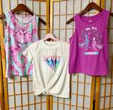 Wonder Nation Girls Graphic Tops Set - Image 1