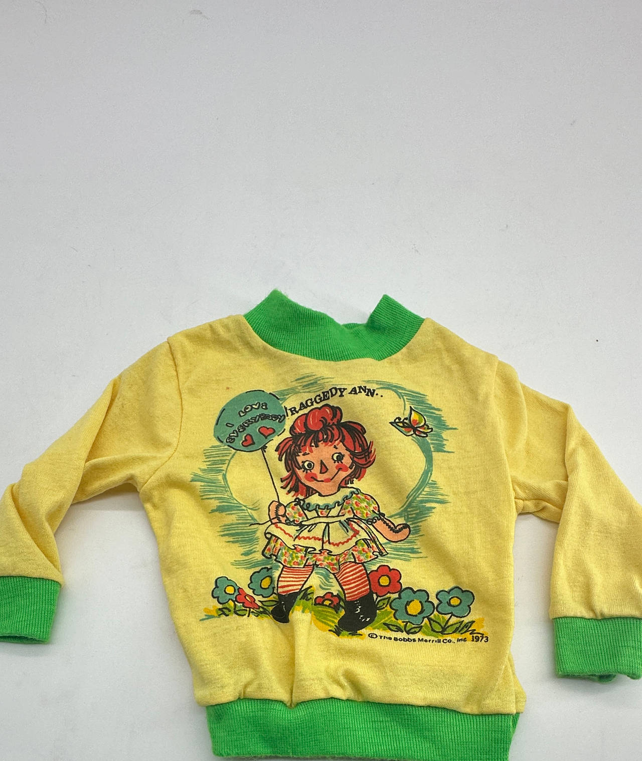 Vintage 1973 Raggedy Ann Kids Sweatshirt