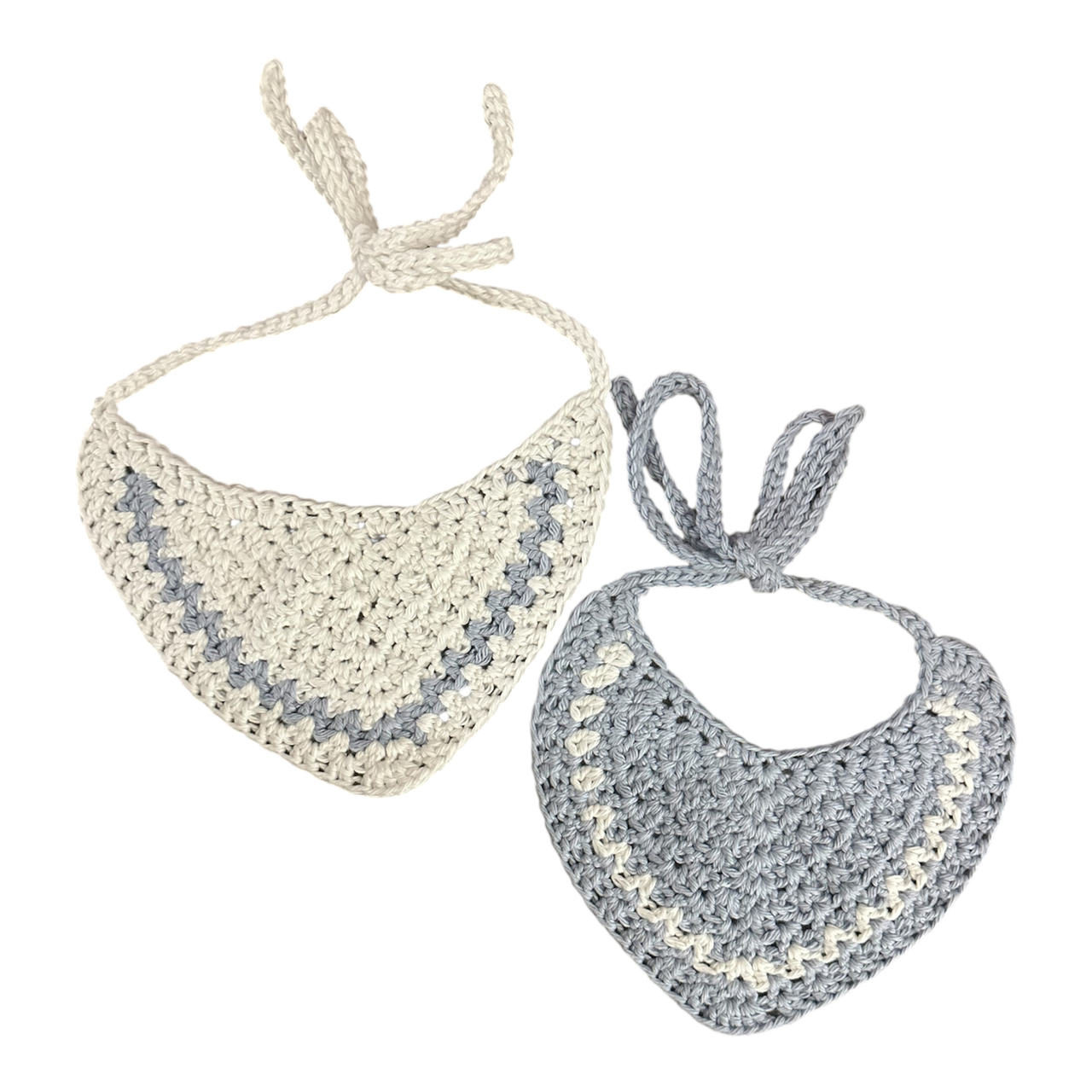 Handmade Crochet Baby Bandana Bibs