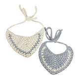 Handmade Crochet Baby Bandana Bibs - Image 1