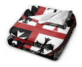 Knights Templar Cross Super Soft Warm Fleece Blanket, Comfortable Flannel Design - Image 2