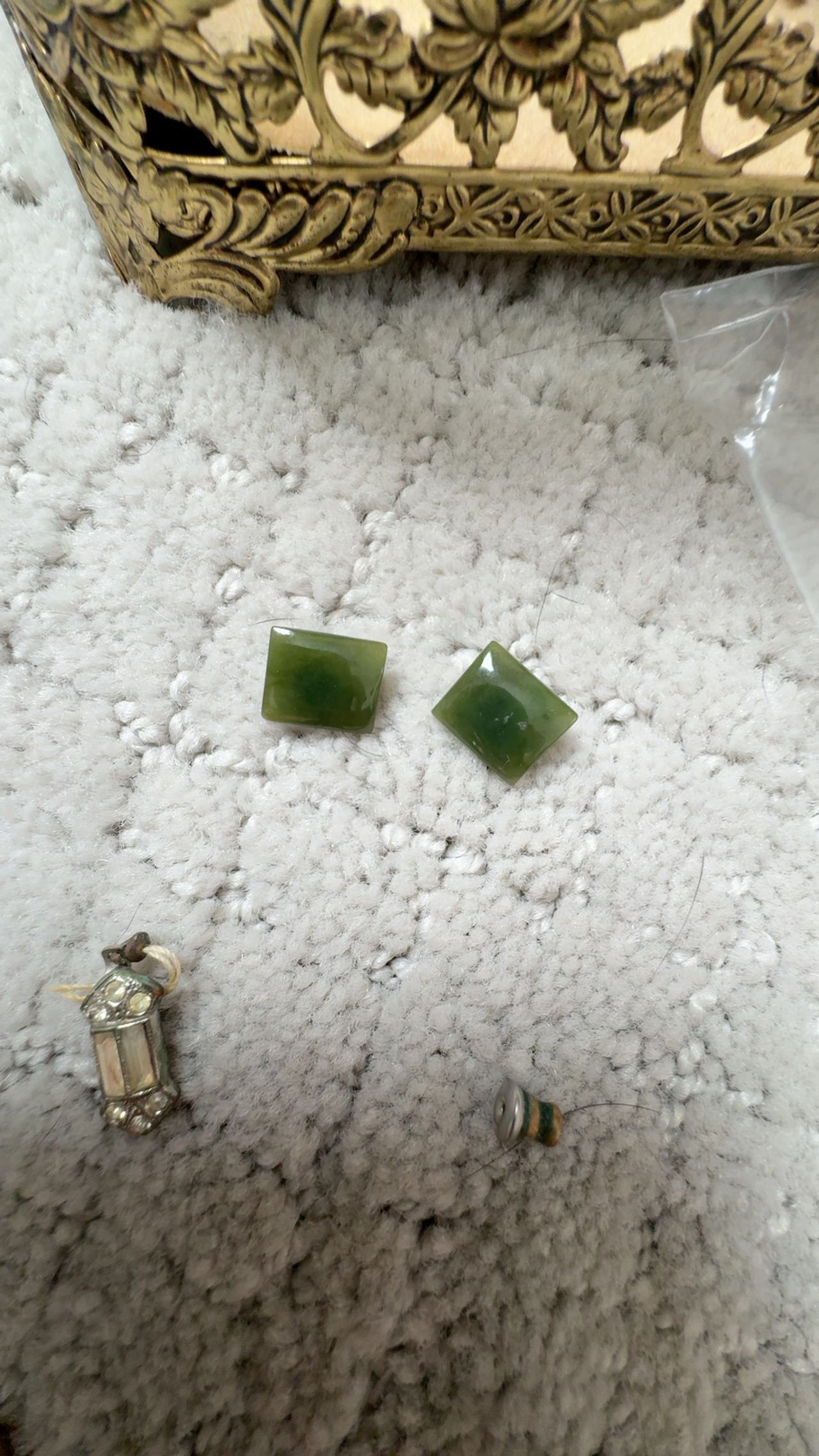Nephrite Jade Rectangular Pendant – Green