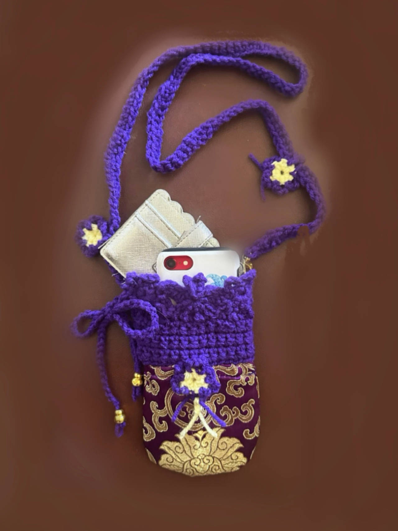 Handmade Crochet Crossbody Pouch