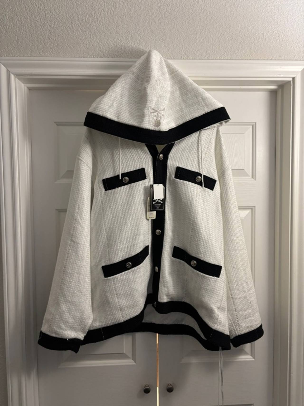 Mastermind World White Tweed Jacket