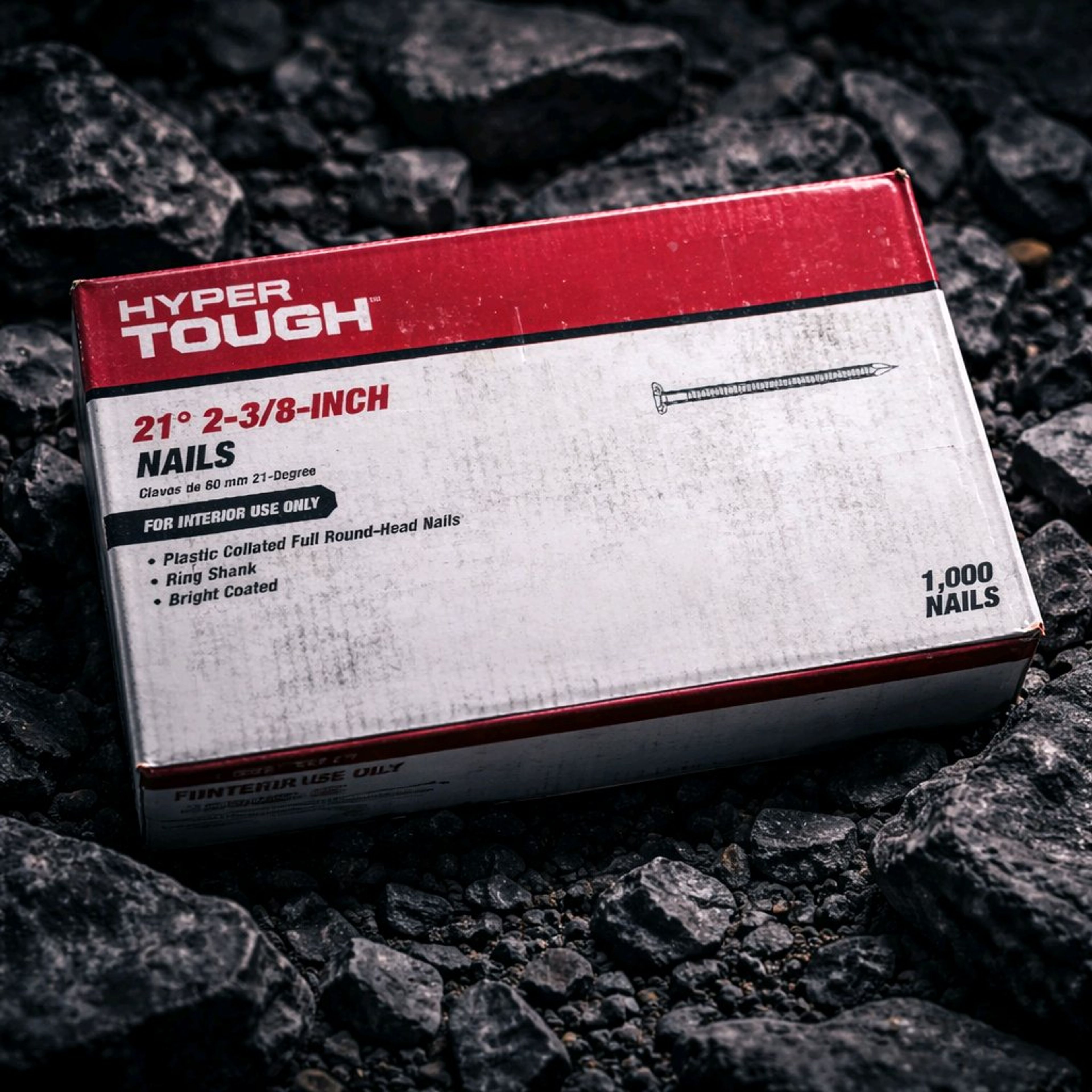 Hyper Tough 21-Degree 2-3/8-Inch Framing Nails, 1,000-Count - Image 3