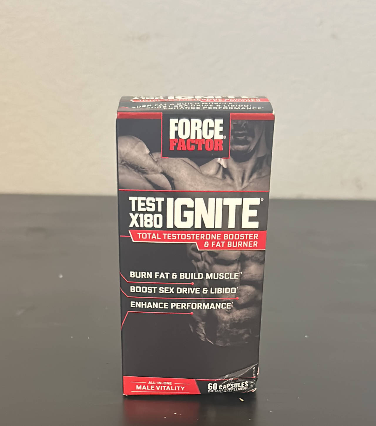 Force Factor Test X180 Ignite Total Testosterone Booster & Fat Burner