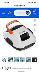 Gosvor Cordless Robotic Pool Cleaner needs charging cord. - Image 2