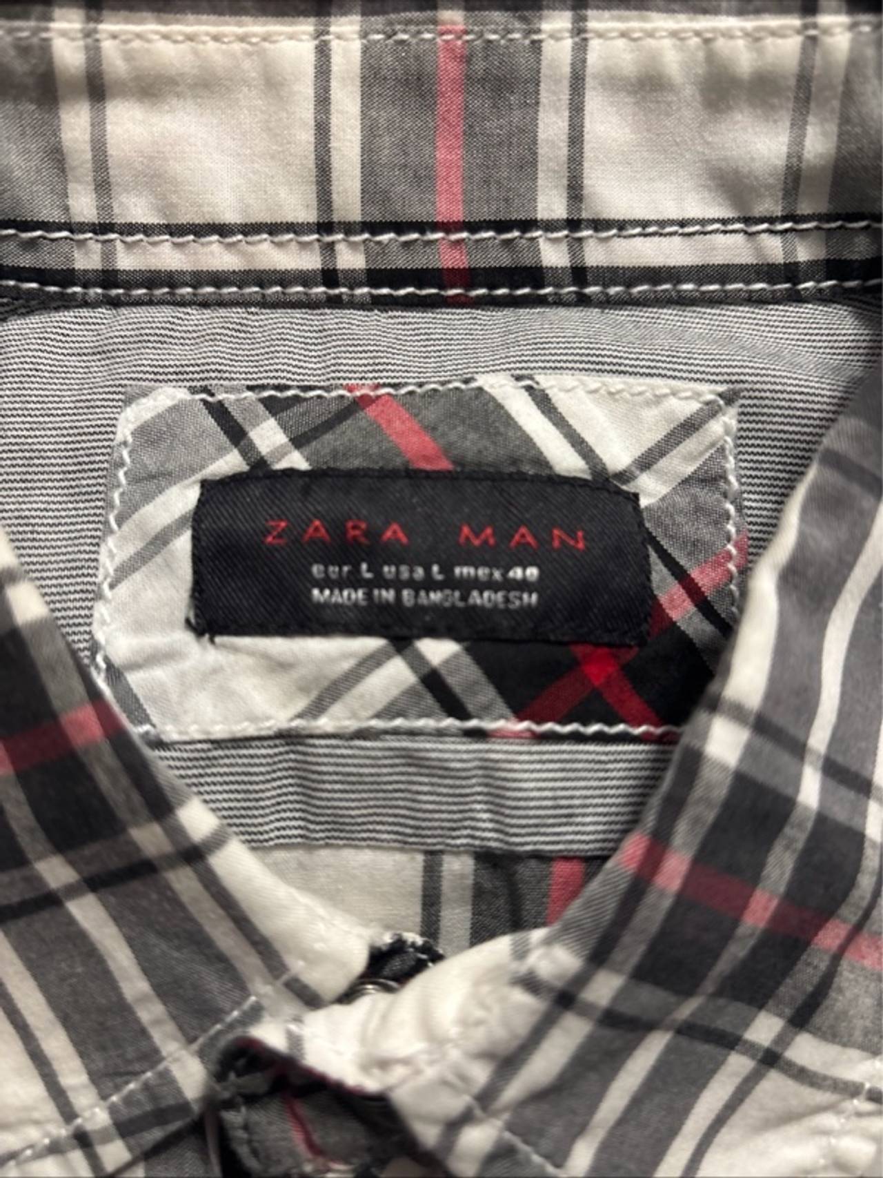 ZARA Man Plaid Longsleeve Shirt 