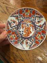Vintage Japanese Imari Porcelain Phoenix & Pagoda Plates - Set of 3 - Image 4
