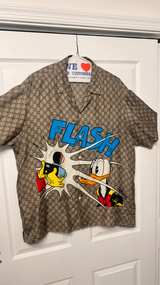 Gucci x Disney Donald Duck Silk Bowling Shirt - Image 3
