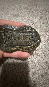 Vintage Planters Peanuts Mr. Peanut Brass Belt Buckle - Image 4