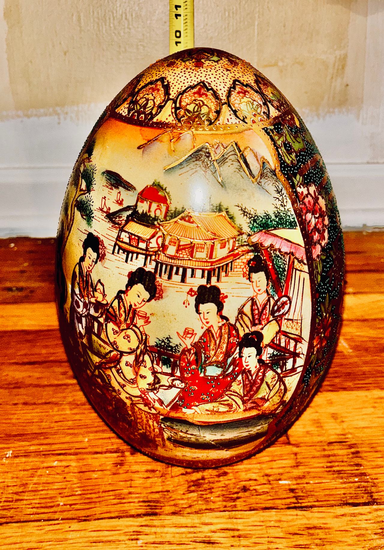 $70 OBO - Large Vintage Asian Satsuma Ceramic Egg